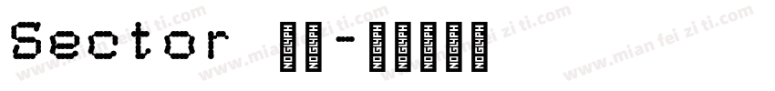 Sector 粗体字体转换